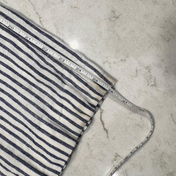 Chico’s Blue & White Striped 100% Linen Coastal Pants Chico's Size 0 Beach - Picture 5 of 16